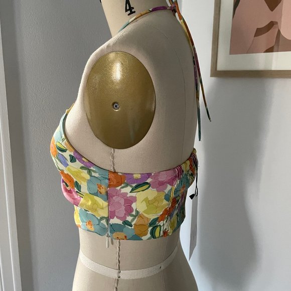 ZARA Floral Printed Crop Top | US S | NWT - Picture 3 of 6